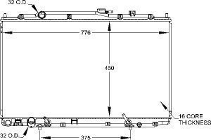 Radiators Visteon 9669