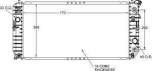 Radiators Visteon 9587