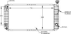 Radiators Visteon 9520