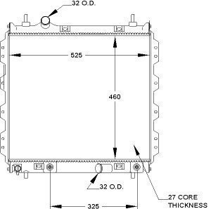 Radiators Visteon 9914