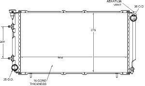 Radiators Visteon 9754