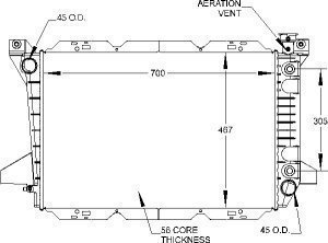 Radiators Visteon 9361