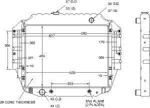 Radiators Visteon 9374