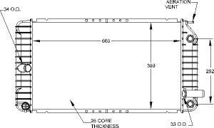 Radiators Visteon 9295