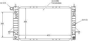 Radiators Visteon 9451