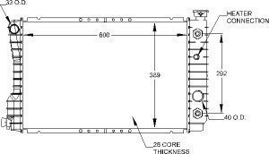 Visteon 9251 Radiator Radiators Visteon 9251