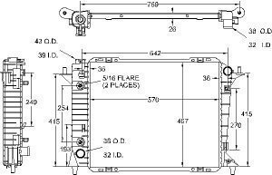 Radiators Visteon 9368