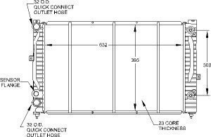 Radiators Visteon 9787