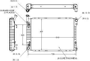 Radiators Visteon 9356