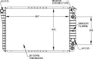 Radiators Visteon 9510