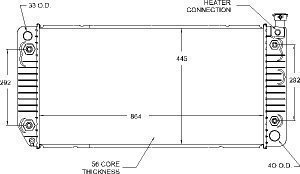 Visteon 9523 Radiator Radiators Visteon 9523