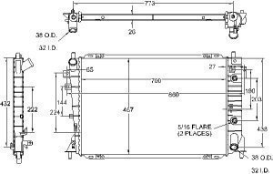 Radiators Visteon 9377