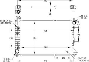 Visteon 9392 Radiator Radiators Visteon 9392