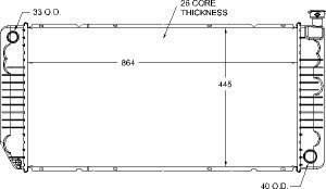 Radiators Visteon 9579