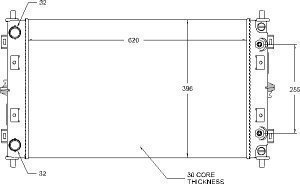 Radiators Visteon 9908