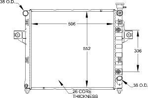 Radiators Visteon 9902