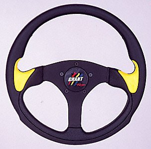 Grant 1193 Evol 3Spke Blk/Blk Ylw In Steering System Grant 1193