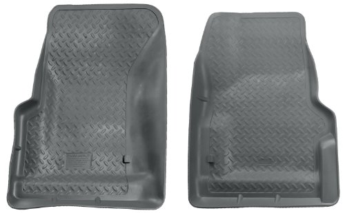 Husky Liners Classic Style Custom Fit Molded Front Floor Liner for Select Jeep Wrangler TJ Models (Grey) Custom Fit Husky Liners 31732