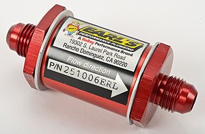 Earl's 251006 Red Anodized Aluminum -6AN Flapper Style Check Valve - Size 6 Flapper Carburetors & Parts Earl's Performance 251006ERL