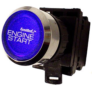 Ignited Performance IGN2001B Dark Blue Lighted Start Button Pushbutton Switches Ignited Performance IGN2001B