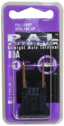 Littelfuse 0PAL180.XP PAL 32 Volt 80 Amp Carded Auto Link Male Fuse Fuses Littelfuse 0PAL180.XP