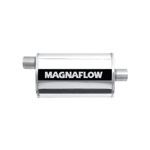 Magnaflow 14325 Polished Stainless Steel 2.25 Oval Muffler Mufflers Magnaflow 14325