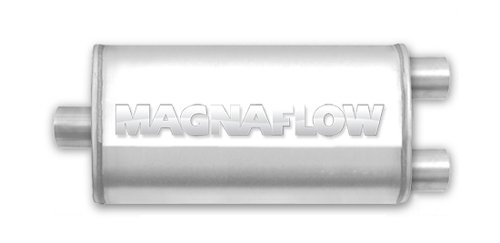 Magnaflow 12590 Satin Stainless Steel 3 Oval Muffler Mufflers Magnaflow 12590