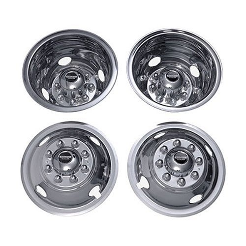 Pacific Dualies 35-1608 Polished 16 Inch 8 Lug Stainless Steel wheel Stimulator Kit for 2000-2002 Dodge Ram 3500 Truck Wheel Simulators Pacific Dualies 351608