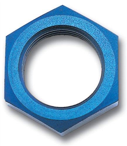 Edelbrock/Russell 661910 Blue Anodized Aluminum -10AN Bulkhead Nut Fittings Russell 661910