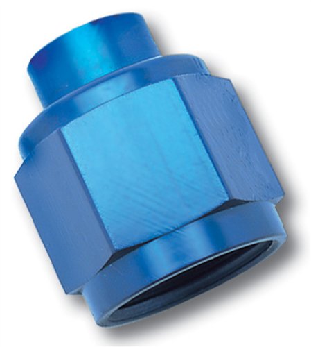 Edelbrock/Russell 661990 Blue Anodized Aluminum -12AN Flare Cap Fitting Fittings Russell 661990