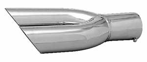Superior 28-2031 2.25 x 12 Dual splitter Slant Cut Exhaust Tip, Chrome Pipes Superior 282031