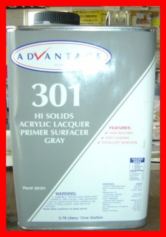 Auto Paint Advantage Lacquer Primer Surfacer Gray $ 50.00 Primers Auto Paint Pro 301