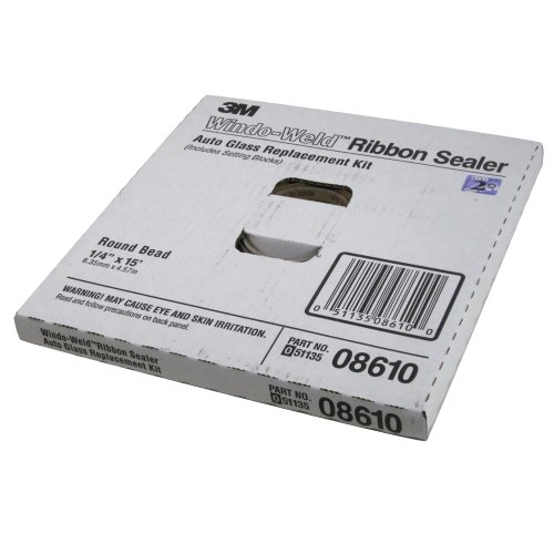 3M 08610 Window-Weld 1/4 x 15' Round Ribbon Sealer Kit Cleaners 3M 08610