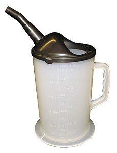 WirthCo 94046 Funnel king Heavy Duty Graduated Measuring Container with Spout - 4.5 Quart Capacity Funnels WirthCo 94046