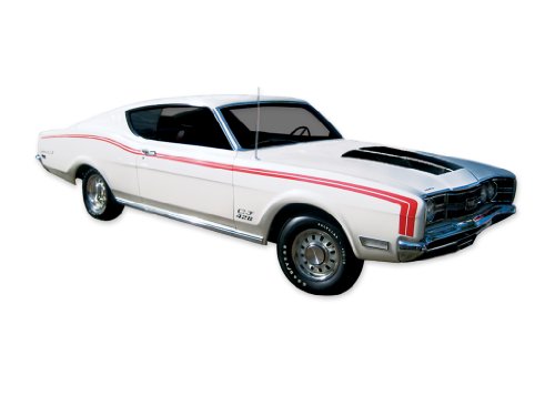 1969 Cyclone Spoiler Decals & Stripes Kit - RED Decals Mercury SK1103-RED