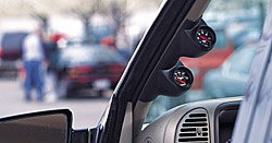 Auto Meter Pillar Gauge Pods Gauge Pod, Dual 2 1/ 16 in., Black ABS, Mercury, Marauder, Each Housing Pods Auto Meter 10110