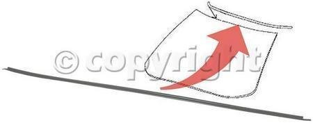 WEATHERSTRIP cadillac DEVILLE 00-05 front glass Weather Stripping Parts Train C451704