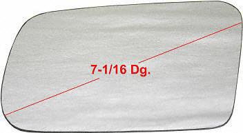 MIRROR GLASS nissan AXXESS 90-95 view lh van RV Parts & Accessories Parts Train N471130