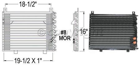 A/C CONDENSER bmw M6 87-88 635CSI 635-csi 85-89 633CSI 633-csi 83-84 ac Condensers Parts Train P34650