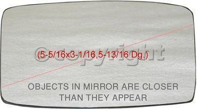MIRROR GLASS ford GRANADA 75-80 EXP 82-88 THUNDERBIRD t-bird 73-79 mercury LYNX 81-87 COUGAR 74-79 ESCORT 81-90 view rh RV Parts & Accessories Parts Train F471109