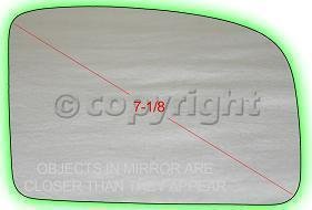 MIRROR GLASS hyundai SONATA 92 view rh RV Parts & Accessories Parts Train H471143