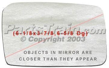 MIRROR GLASS honda CIVIC WAGON 86-87 ACCORD 86-89 view rh RV Parts & Accessories Parts Train H471103
