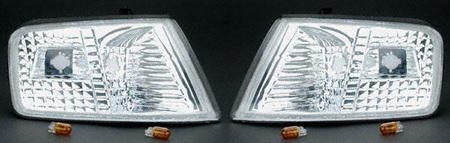 CLEAR CORNERS honda ACCORD 90-91 euro crystal Lenses Parts Train HD9091CCCL