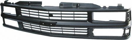 95-99 CHEVY CHEVROLET TAHOE GRILLE SUV, With Composite Head Lamps, Black (1995 95 1996 96 1997 97 1998 98 1999 99) 5776 15981092 Bumper Covers Parts Train 5776-chev-taho
