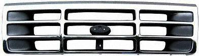 92-96 FORD F-SERIES PICKUP f150 f250 f350 f450 f550 GRILLE TRUCK, Chrome (1992 92 1993 93 1994 94 1995 95 1996 96) 7790 F4TZ8200A Bumper Covers Parts Train 7790-ford-f-se