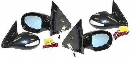 95-99 CHEVY CHEVROLET TAHOE MIRROR (PASSENGER SIDE = DRIVER SIDE) SUV, Complete Set Including All Hardware and Instructions, Black Road Vision Speed-Glo Turn Signal Mirrors 1 Right Left Included (1995 Mirrors Parts Train AP-911001MB-chev-taho