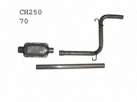 87-88 DODGE 600 CATALYTIC CONVERTER, DIRECT FIT, 4 Cyl, 2.2L,CENTER UNIT W/ TURBO (1987 87 1988 88) CC-20250 Catalytic Converters Parts Train CC-20250-dodg-600