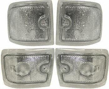 96-02 CHEVY CHEVROLET EXPRESS VAN EURO CLEAR CORNERS VAN, one set (left and right included), With Composite Head Lamps 4pc (1996 96 1997 97 1998 98 1999 99 2000 00 2001 01 2002 02) CV9602CCL Lenses Parts Train CV9602CCL-chev-expr