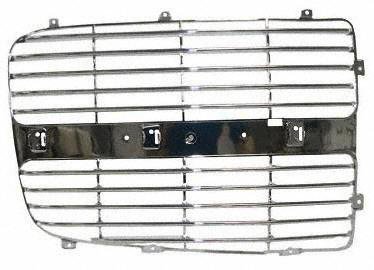 02-05 DODGE FULL SIZE PICKUP fullsize GRILLE LH (DRIVER SIDE) TRUCK, Insert, Chrome, New Body Style (2002 02 2003 03 2004 04 2005 05) D070306 5073297AA Grille Inserts Parts Train D070306-dodg-full