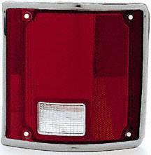 73-91 CHEVY CHEVROLET BLAZER TAIL LIGHT LENS RH (PASSENGER SIDE) SUV, With Chrome Trim (1973 73 1974 74 1975 75 1976 76 1977 77 1978 78 1979 79 1980 80 1981 81 1982 82 1983 83 1984 84 1985 85 1986 86 Chrome Trim & Accessories Parts Train 11-1282-09-chev-blaz